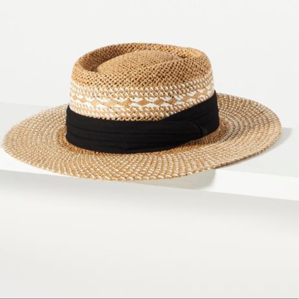 NWT Anthropologie Boater Hat
